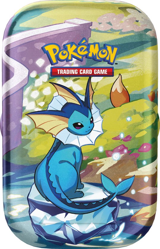 Prismatic Evolutions Vaporeon Tin