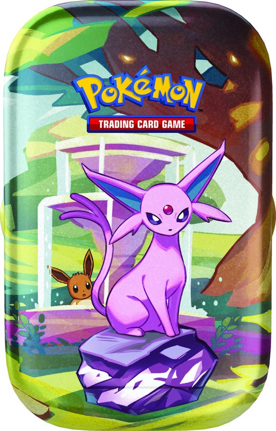 Prismatic Evolutions Espeon Tin