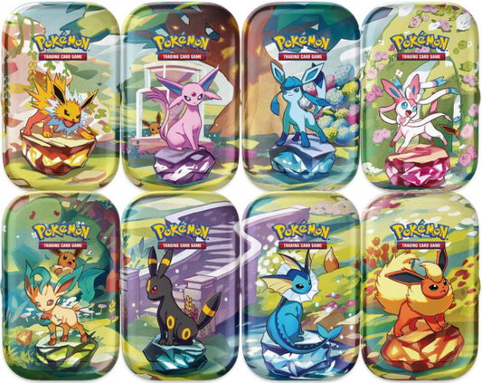 Prismatic Evolutions Mini tin Display tins