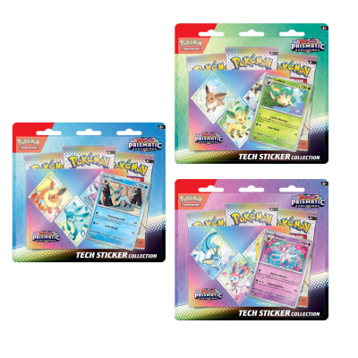 Prismatic Evolutions Tech Sticker Collection Set