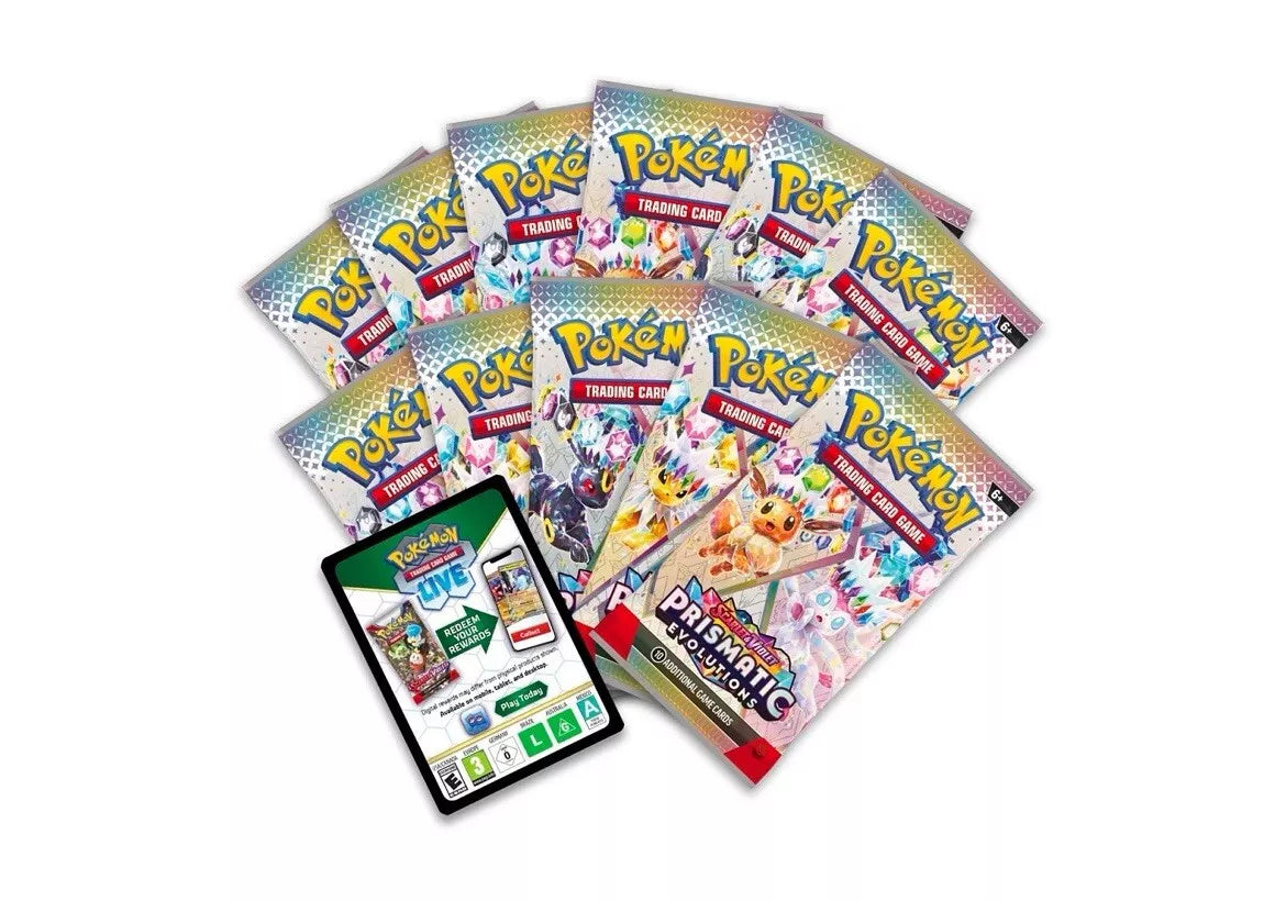 Prismatic Pokemon Center ETB Packs