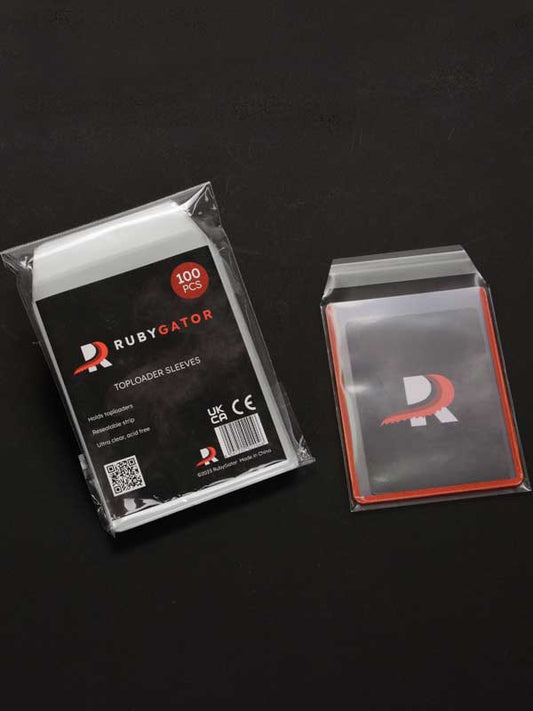 Toploader sleeves packaging with product